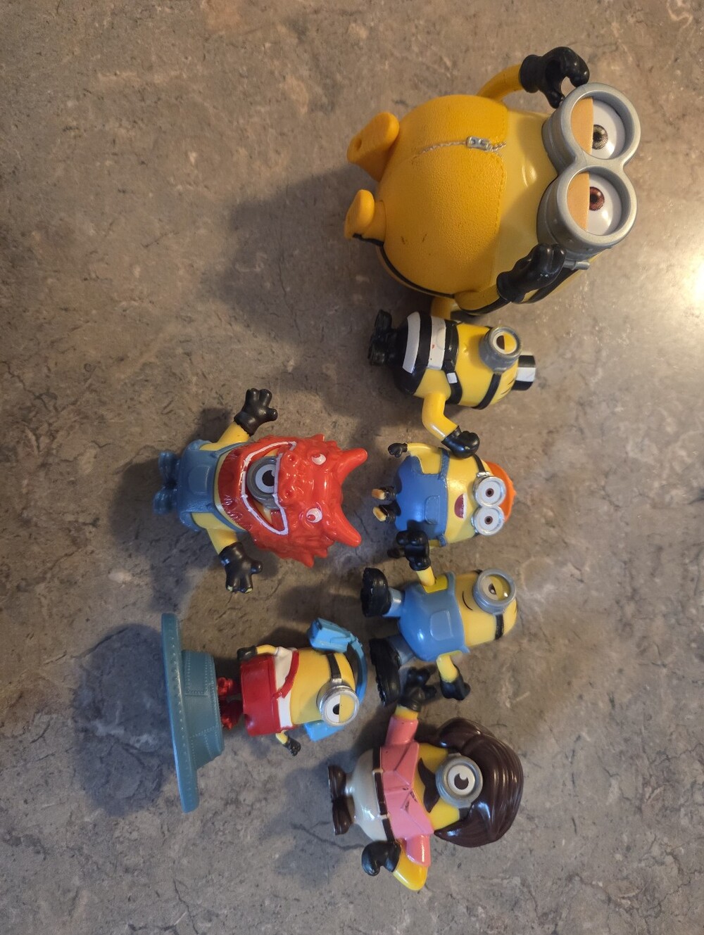 Mixed Lot of 7 Despicable Me Minions Toys & Figures Yellow
